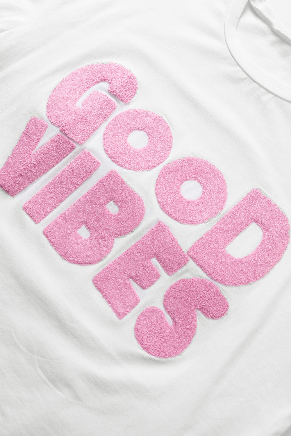 GOOD VIBES Round Neck Half Sleeve T-Shirt